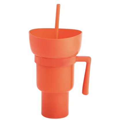 The DualCup for your drinks and snacks ™ 