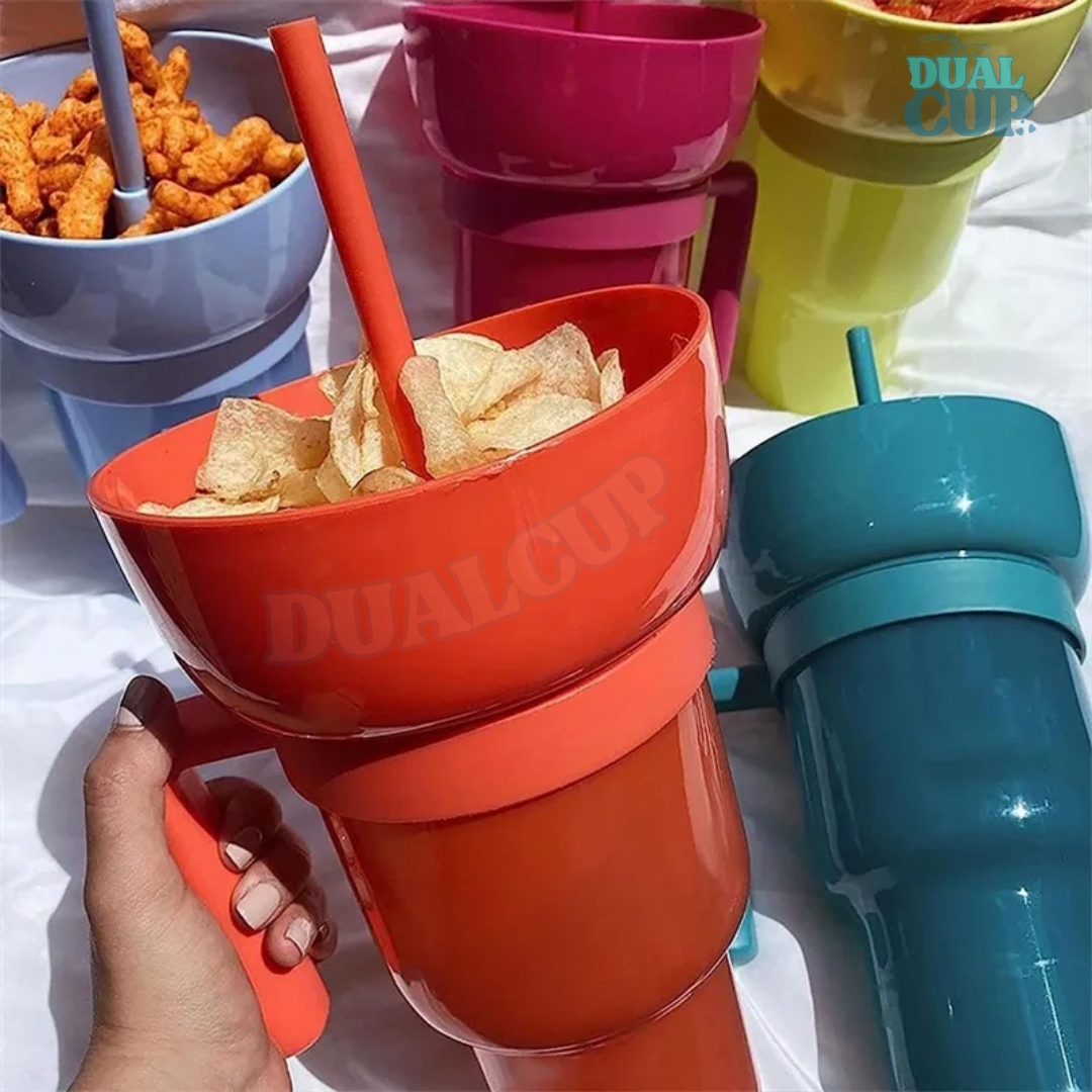 El DualCup para tus bebidas y snack ™