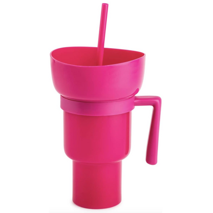 The DualCup for your drinks and snacks ™ 